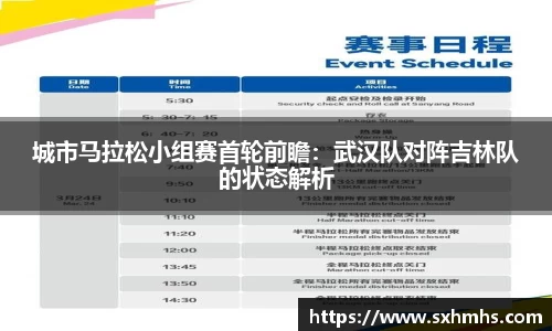 城市马拉松小组赛首轮前瞻：武汉队对阵吉林队的状态解析